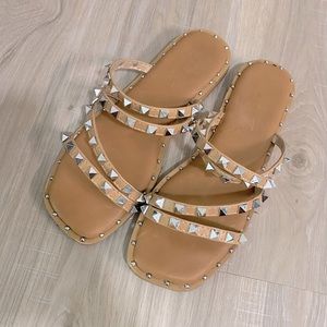 Nude Nicole Miller Sandals